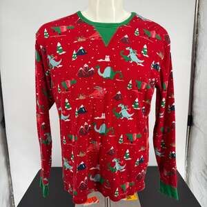 Wondershop Women's Christmas Red Dinosaur Print Pajama Set